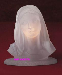 Virgin Mary Nightlight, Frosted Virgin Mary